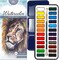 Watercolor Paint Essential Set - 24 Vibrant Colors - Lightweight and Portable - Perfect for Budding Hobbyists and Professional Artists - Paintbrush Included